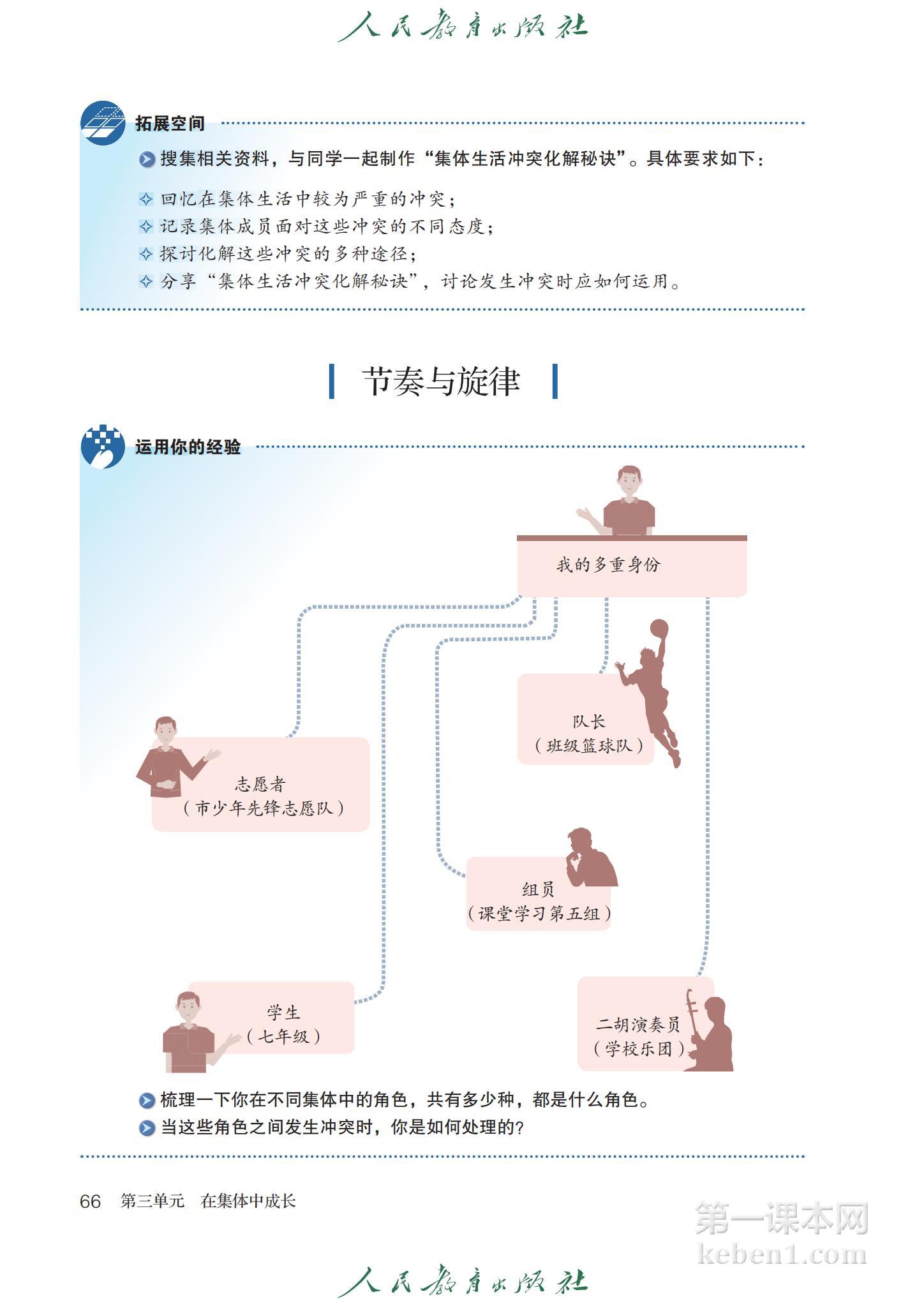 七年级道法下册课本图片