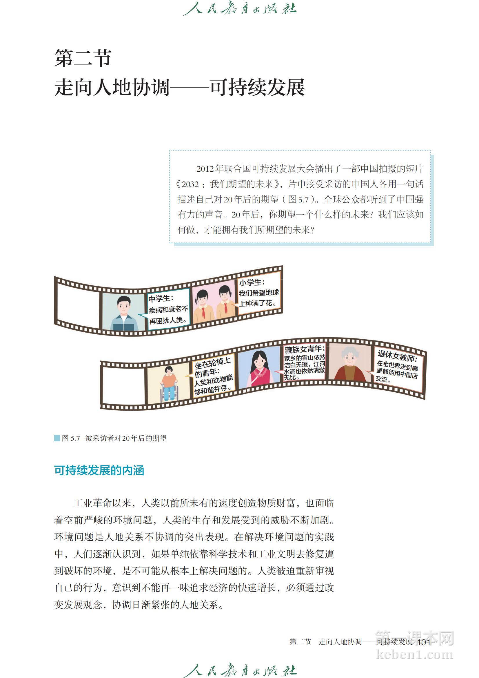 高中地理必修第二册课本图片