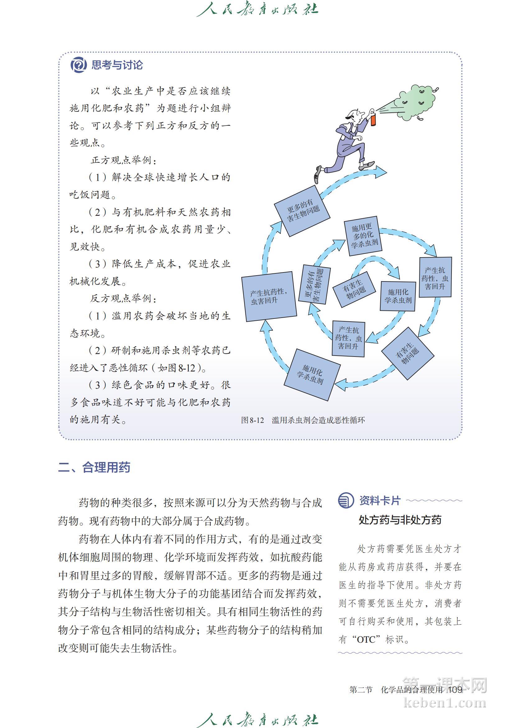 高中化学必修第二册人教版课本图片