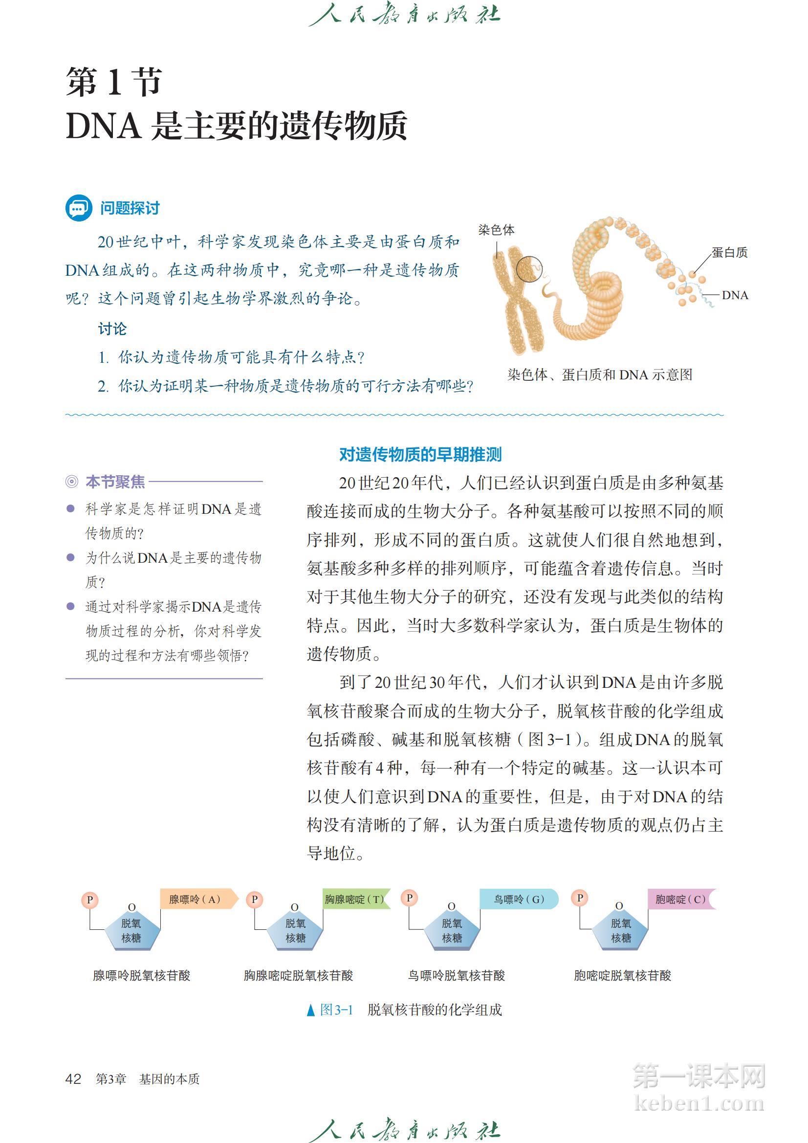 高中生物必修2人教版课本图片