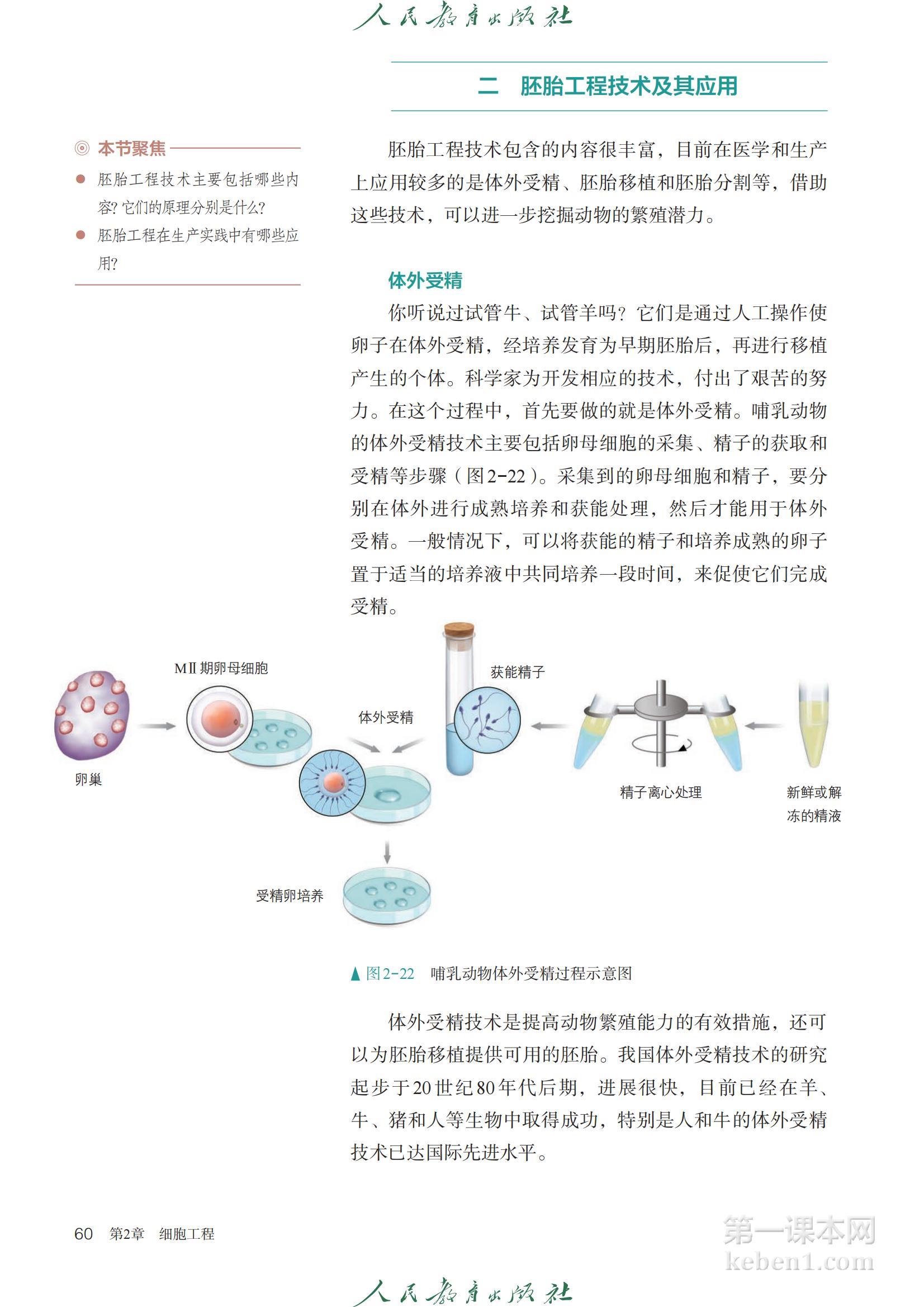 高中生物选修3人教版课本图片