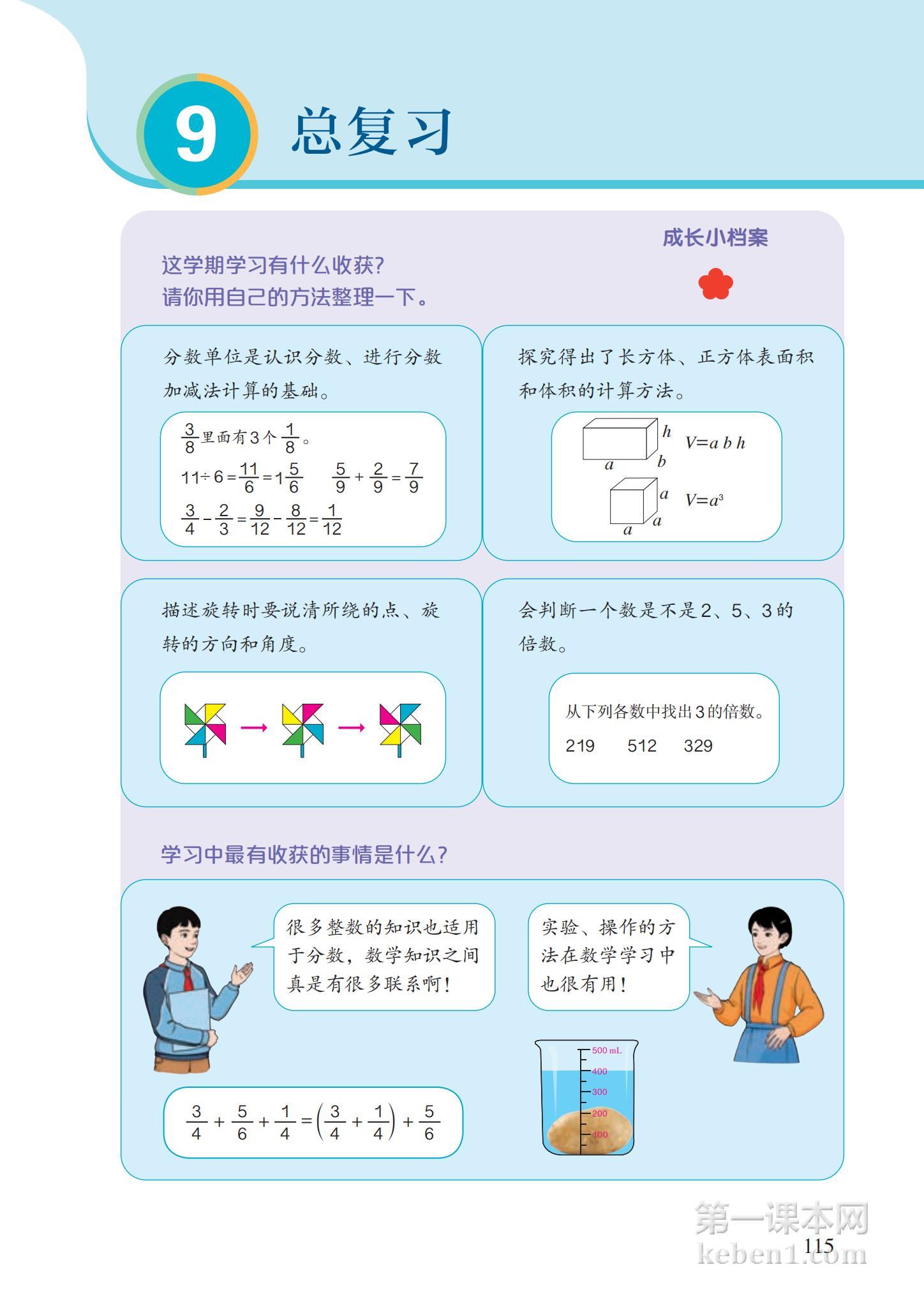 五年级人教版数学下册电子课本