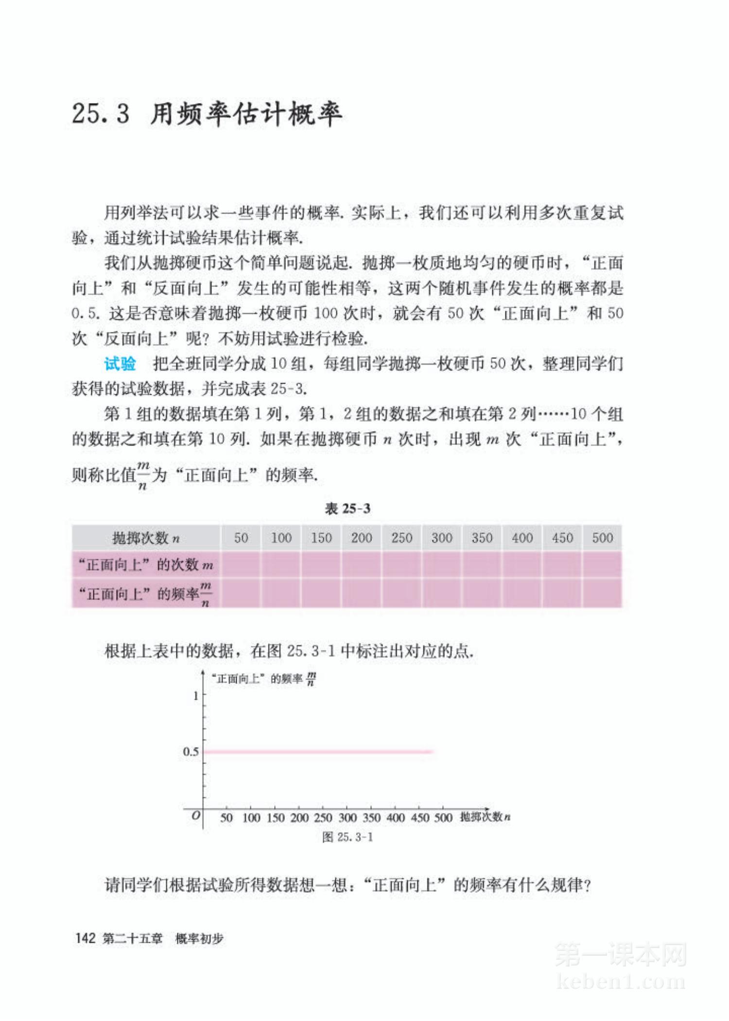 九年级人教版数学上册电子课本