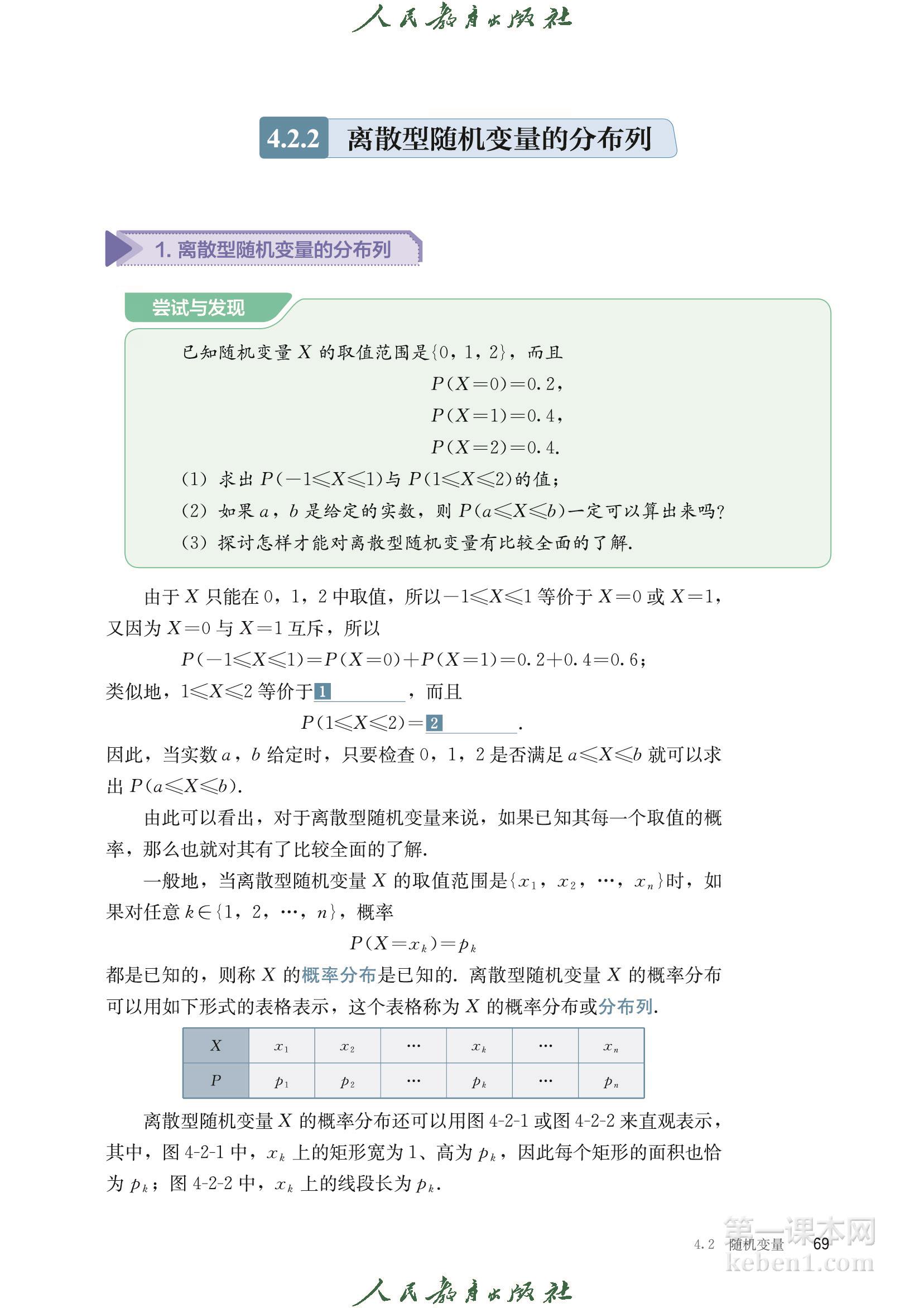 高中数学选择性必修二人教版B版