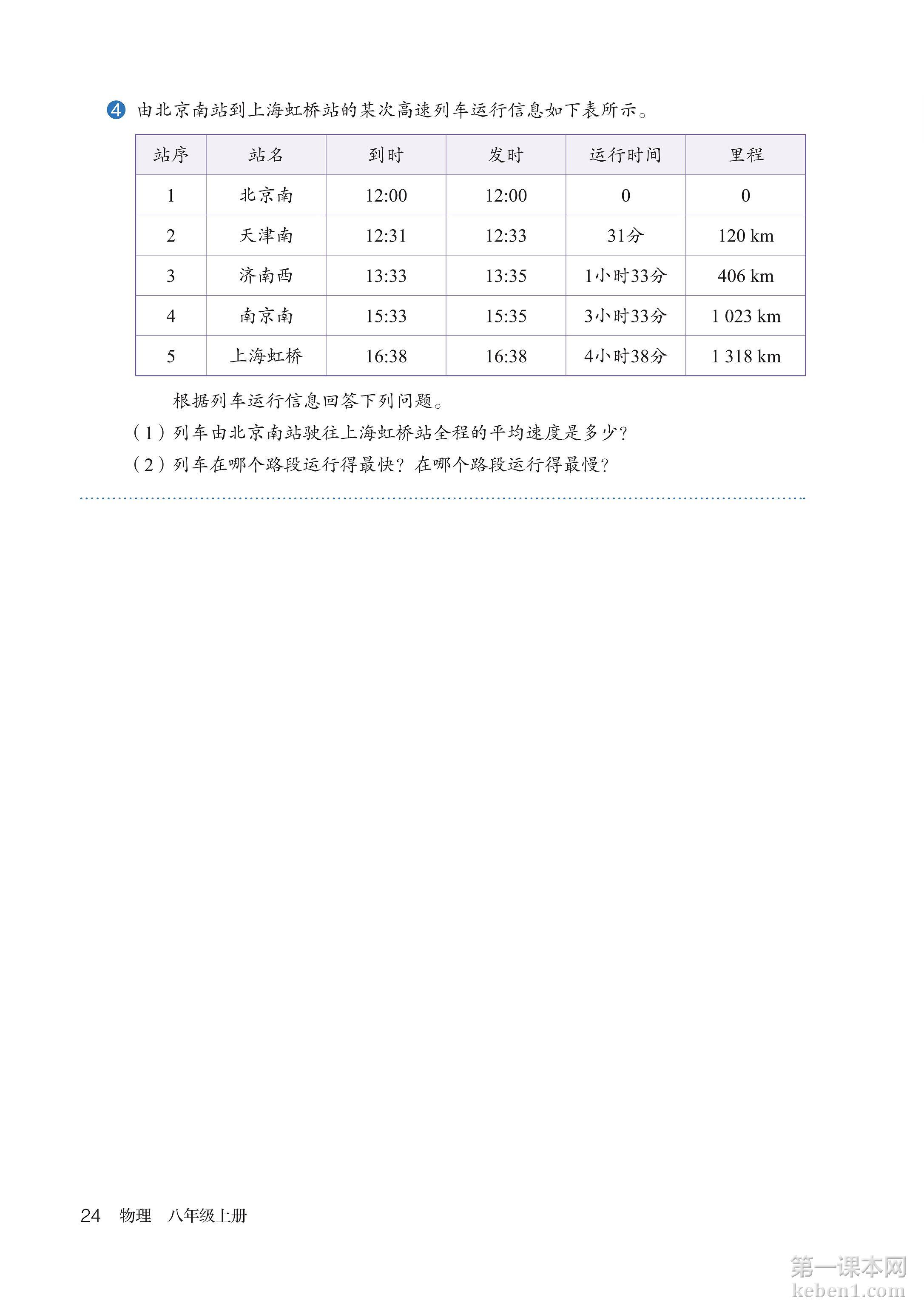 八年级物理上册人教版课本图片