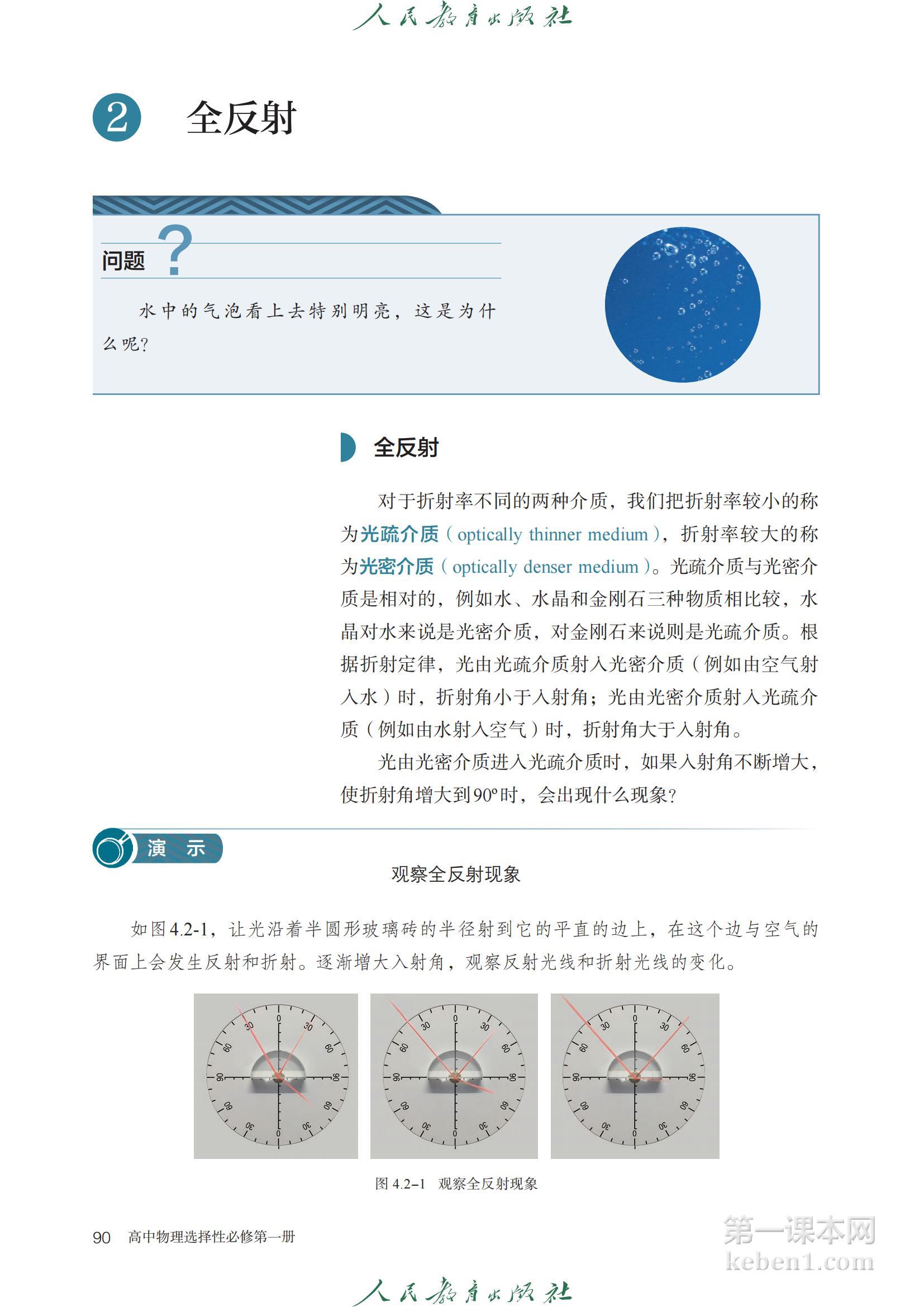 高中物理选修一人教版课本图片