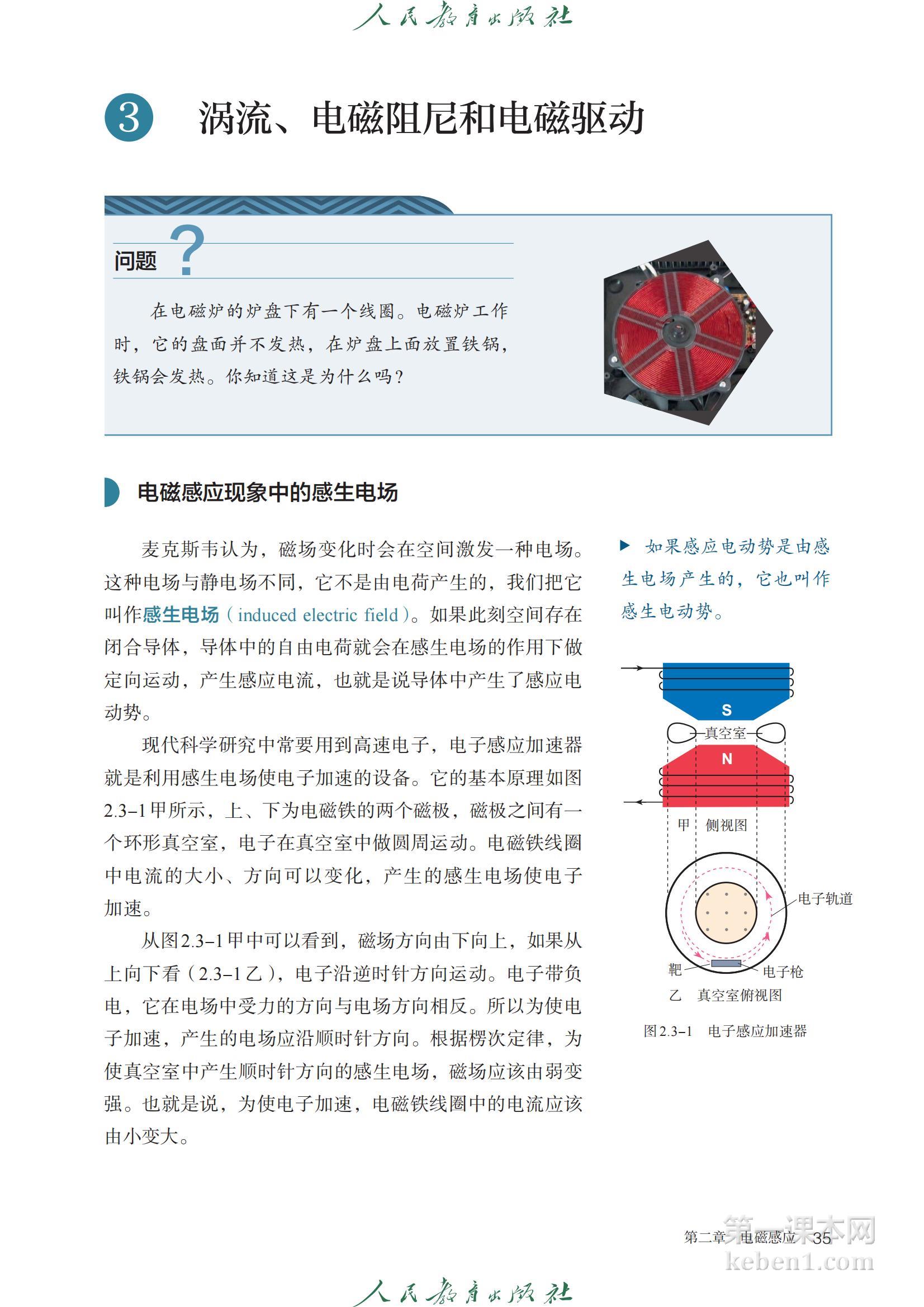 高中物理选修二人教版课本图片