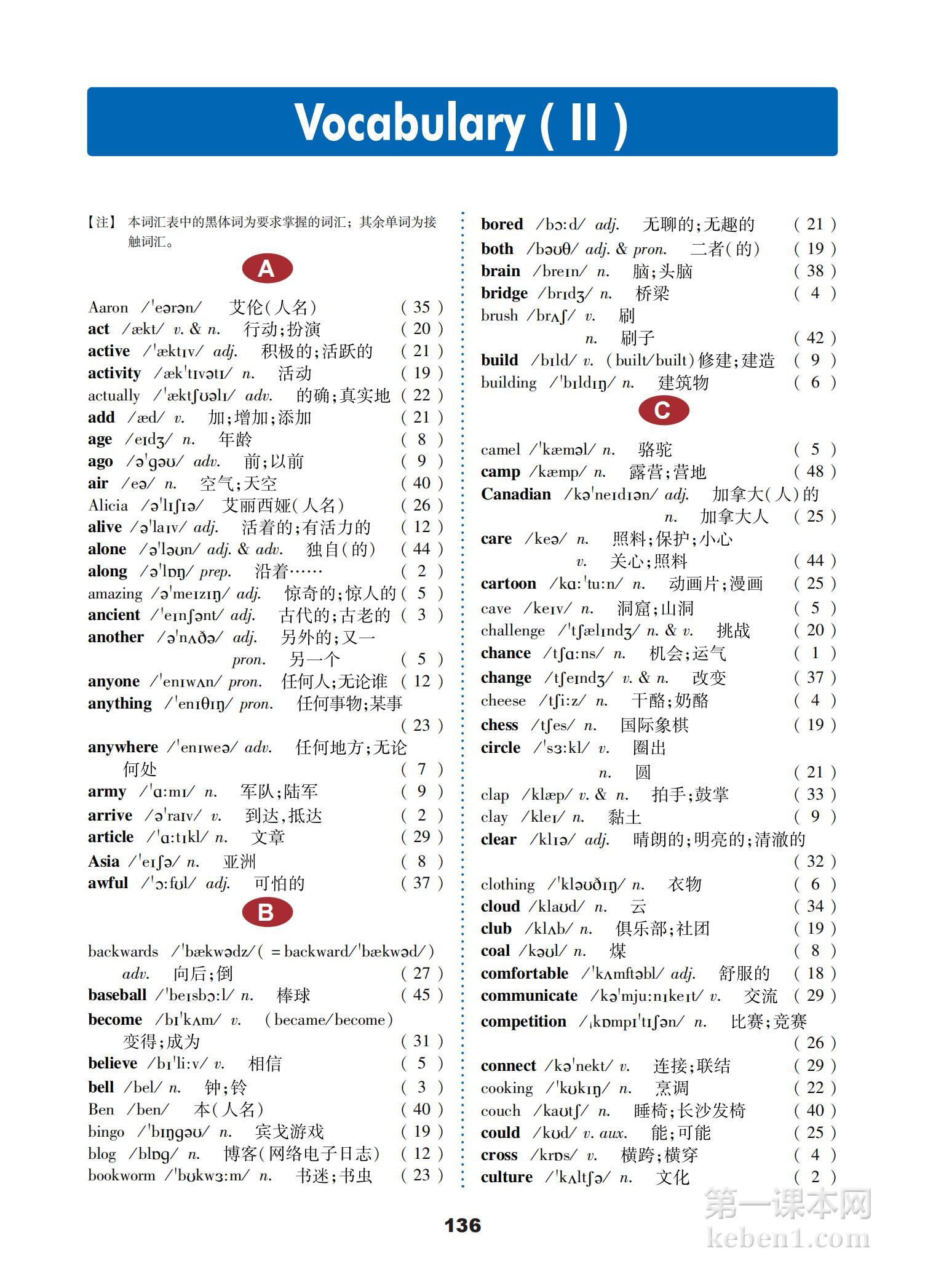 七年级冀教版英语下册课本图片