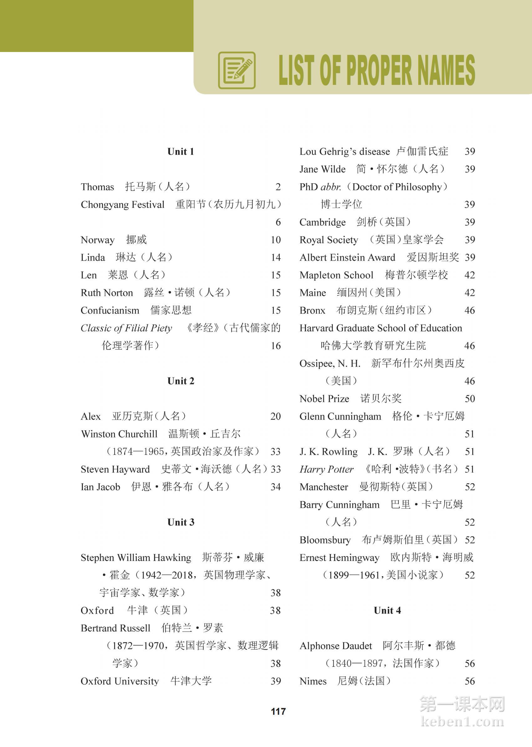 高中冀教版英语必修第三册课本图片