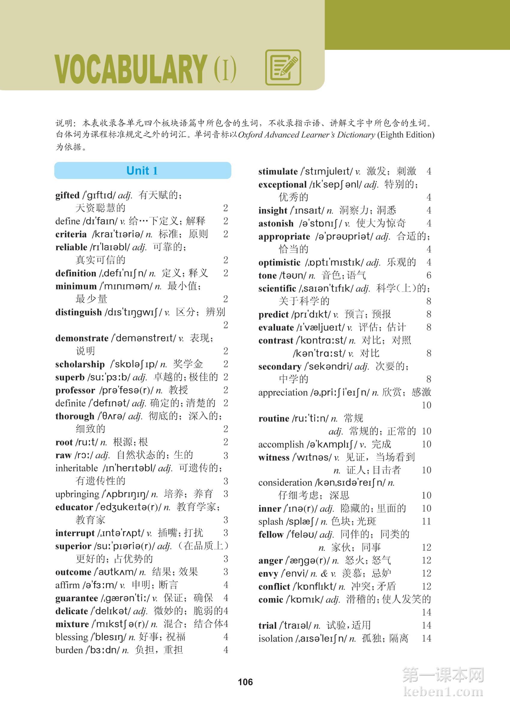 高中冀教版英语选修第三册课本图片