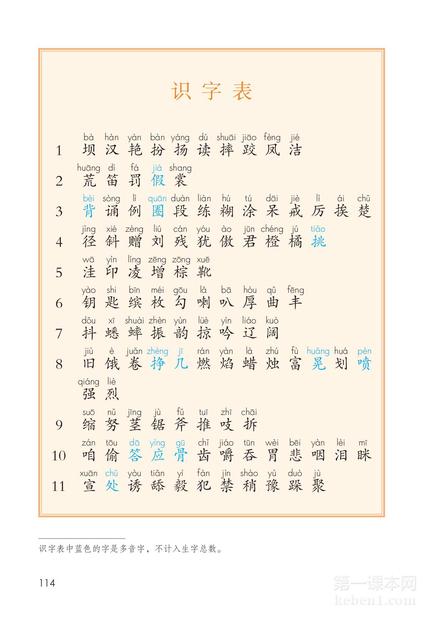 三年级部编版语文上册电子课本